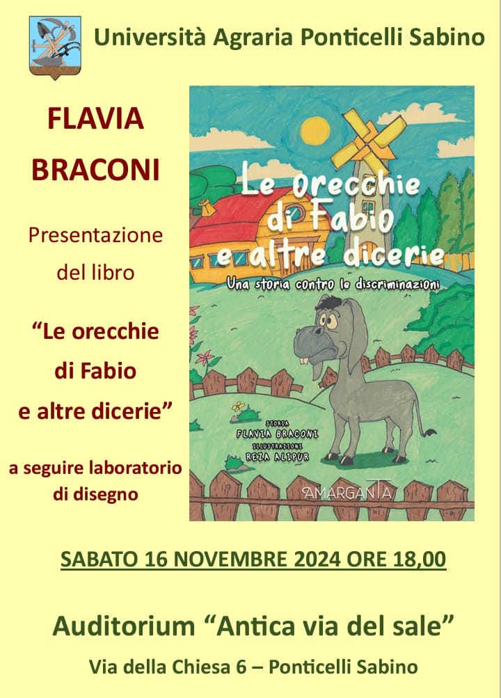 "Le orecchie di Fabio e altre di dicerie" di Flavia Braconi