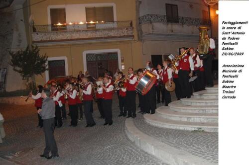 Associazione Musicale Ponticelli Sabino - Anno 2009 - Festeggiamenti in onore di Sant'Antonio da Padova